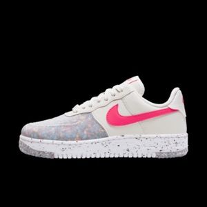 Nike Air Force 1 Crater Pink and White